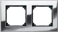 Merten 475239, Merten 475239 M-PLAN-Metallrahmen, 2fach, Chrom