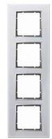 Berker 10146414, Berker 10146414 Rahmen 4fach B.7 Glas alu