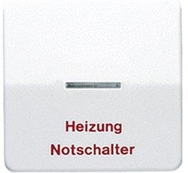 Albrecht Jung GmbH & Co. KG (Schalter & Thermostate) Jung Wippe mit Aufschrift "Heizung Notschalter" (CD 590 H WW)