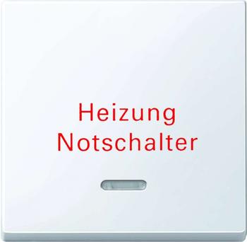 Merten Wippe mit Kontrollfenster und Aufdruck Heizungsnotschalter (435125)