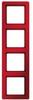 Hager Q.1 – Rahmen 4 Elemente rot