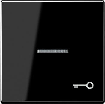 Jung Wippe mit Symbol Tür, mit Lichtleiter, schwarz, A500 (A590KO5TSW)