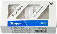 Kopp PARIS 1-fach Abdeckrahmen in Arktis-Wei&szlig; - 10 St&uuml;ck - 83 x 83 x 9,5 mm -