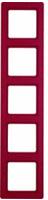 Berker 10156062, Berker 10156062 Rahmen 5-fach Q.1 Rot samt