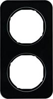 Berker 10122116, Berker 10122116 Rahmen 2fach R.1 Glas, schwarz