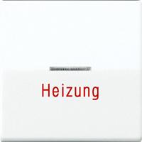 Jung AS591HWW, Jung AS 591 H WW Wippe Linse Lichtleiter Aufschrift Heizung