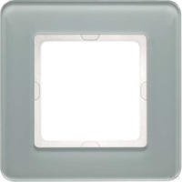Berker 10116079, Berker 10116079 Rahmen 1fach Q.7 Glas polarwei&szlig;. Abdeckrahmen f&uuml;r
