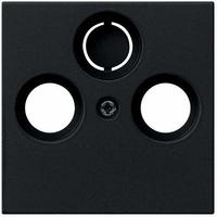 Gira 0869005, Gira 0869005 Abdeckung Koaxial-Antennensteckdose System 55 Schwarz matt