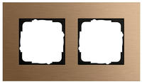 Gira 021238, Gira 021238 Abdeckrahmen 2f Gira Esprit Bronze