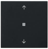 Gira System 3000 eNet Funk Bedienaufsatz Pfeilsymbole (schwarz, matt)