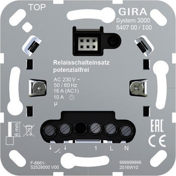 Gira System 3000 Relaisschalteinsatz potenzialfrei (540700)
