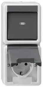 Gira Steckdosenkombination Schuko/Schalter (417630)