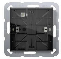 Gira 504100 Tastsensor 4 Komfort 1fach f&uuml;r KNX System 55, mit Inbetriebnahme-Wippe