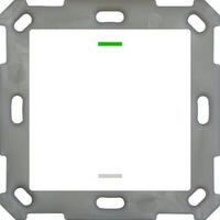 EIB, KNX, Push Button Lite 55, 1-adrig, RGBW, Neutral, Wei&szlig;es Finish gl&auml;nzend