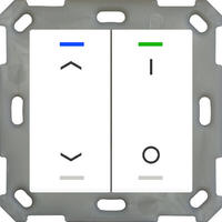 MDT BE-TAL55T2.C1 Taster Light 55 2fach RGB-W Temp. Reinwei&szlig; gl. Jal./Schalten