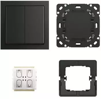 Busch-Jaeger Bluetooth Low Energy (BLE) smart switch Einsatz schwarz matt (6716/01 UJ-885)