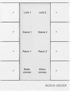 Busch-Jaeger Bedienelement 8-fach Busch-Tenton studiowei&szlig; (SB-F-8.0.11-84)