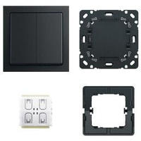 Busch-Jaeger 6716 UJ-885 Smart Switch Komplettset 4-fach Funk Zigbee schwarz...
