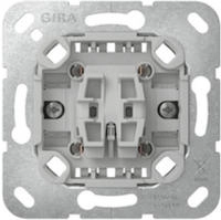 Gira 310700 Wippschalter-Einsatz Kreuzschalter mit Befestigungskrallen, 10 AX, 250 V
