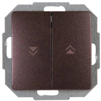 Kopp Jalousieschalter 10AX 250V Paris palisander-braun (651526085)