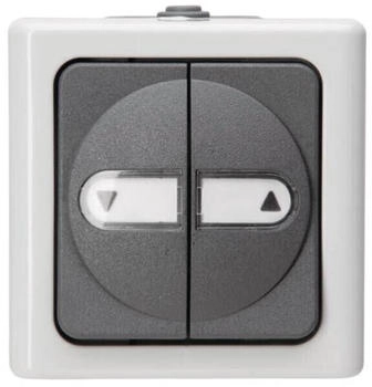 Kopp Jalousietaster AP-FR 10AX 250V IP44 Blueelectric grau (560956012)