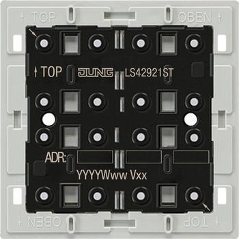 Jung KNX Tastsensor-Modul Universal 2fach F40 Secure Serie LS (LS42921ST)