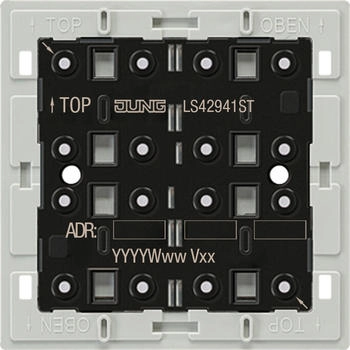 Jung KNX Tastsensor-Modul Universal 4fach F40 Secure Serie LS (LS42941ST)