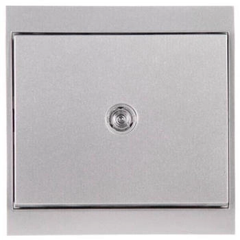 Kopp Taster bel.10AX 250V Malta silber (621377084)