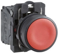 Schneider Electric XB5AA42 Harmony XB5AA42 Drucktaster Bet&auml;tiger flach 1 Taste Rot