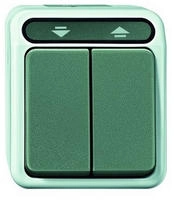 Merten MEG3715-8029, Merten MEG3715-8029 Rollladenschalter, 1-polig, lichtgrau,