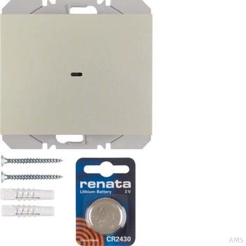 Berker KNX-Funk Wandsender 1-fach edelstahl lackiert (85655273)
