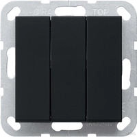 Gira 2844005, Gira 2844005 Wipptaster BS 3-fach Schlie&szlig;er System 55 Schwarz...