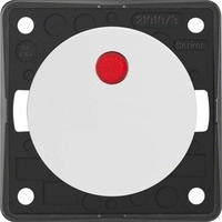 Berker 937722509, Berker 937722509 Kontroll-Taster, Schlie&szlig;er, rote Linse,...