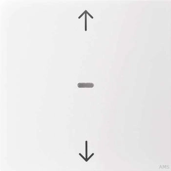 Berker Abdeckung Tastsensor 1-fach Pfeil S.1/B.3/B.7 polarweiß glänzend (80961289)