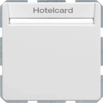 Berker Relaisschalter Hotelcard polarwei&szlig; samt (16406099)