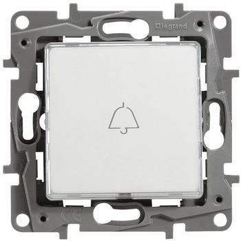 Legrand Niloe Taster beleuchtet mit LED Beschriftungsfeld ultraweiß (664515)