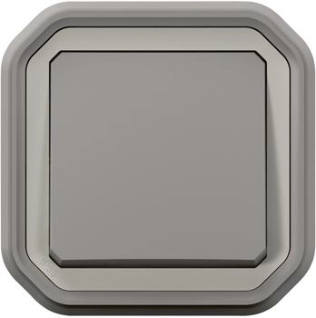 Legrand Plexo New Feuchtraum-Wechselschalter mit Krallen, IP55, grau (069812L)