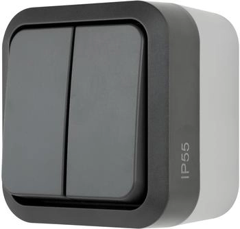 REV-Ritter AquaStorm Serienschalter Feuchtraum IP55 Aufputz anthrazit (0004320400)