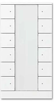 Busch-Jaeger Bedienelement 12-fach KNX-Tastsensor Busch-Tenton studioweiß (2CKA006330A0015)