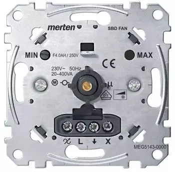 Merten Drehzahlsteller-Einsatz, 20-400 VA (MEG5143-0000)