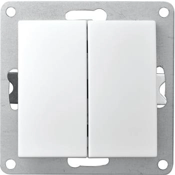 McPower Serien-Schalter Flair 2-fach 250V~/10A UP weiß (1534803)