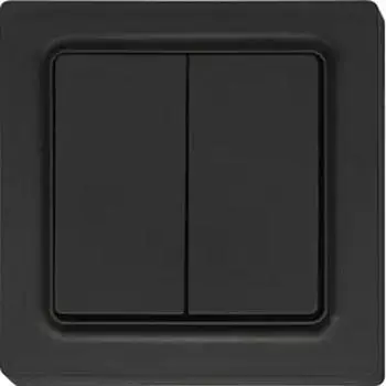 Eltako Funktaster F4T55E-am anthrazit matt 55x55mm 4-Kanal batterie- und leitungslos mit Doppelwippe (30055708)