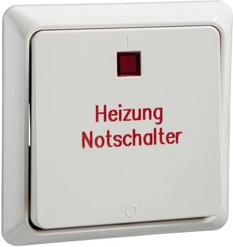 ELSO Kontroll-Ausschalter 2-polig beleuchtet Heizung 16A Schraubklemme perlweiß (251220)