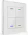 MDT Glastaster II Light 4-fach RGBW mit Temperatursensor Weiß Neutral (BE-GTL4TW.01)