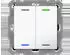 MDT Taster Light 55 2-fach RGBW Reinweiß glänzend Neutral (BE-TAL5502.01)