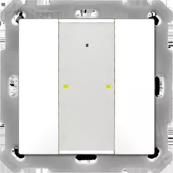 MDT Taster Plus 55 2-fach Reinwei&szlig; gl&auml;nzend (BE-TA55P2.G2)