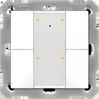 MDT technologies Taster Plus TS 55 4-fach, Reinwei&szlig; mat BE-TA55P4.02 (BE-TA55T4.02)