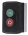 Schneider Electric Harmony XALD Aufbaugehäuse mit 2 Drucktastern Grün/Rot I-O 22mm (XALD213)