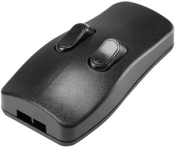 TRU Components Schnurschalter Schwarz 2 x Aus/Ein 2 A (98001c410)