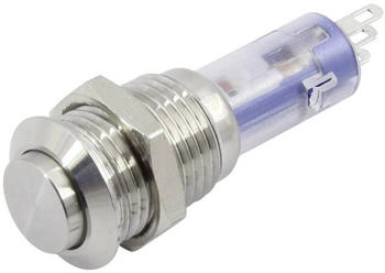 TRU Components Drucktaster LAS4GQH-11/S Silber 48 V/DC 0.50 A (TC-6647600)